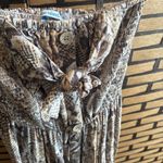 Blue Island ‎ Tan Snakeskin Print Strapless Maxi Dress Size Small Photo 3