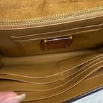 Coach Envelope Ivory Goldtone Leather Preloved Clutch Photo 3