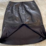 H.I.P. SIENA 100% Leather Skirt long 23” waist 30” 36” excellent condition size 10 Photo 11
