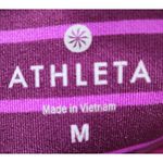 Athleta  Womens Leggings Medium Purple‎ Stripes Photo 2