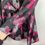 Jerry T Art To Wear Floral Jacket Tie Front Flare Sz Large Pink Photo 6