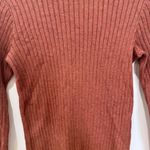 Peruvian Connection  Women's Ribbed Turtleneck in rust brown NWT Photo 3