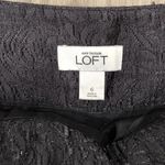 Loft Ann Taylor Women's Charcoal Gray Floral Lace Pattern Mini Pencil Skirt sz 6 Photo 2
