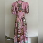 NWOT Alemais Elegant Pink Printed Maxi Dress Size 4 Photo 13