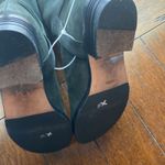 Cole Haan  Nike Air charcoal Black Leather Boots mid calf gold accents size 6.5 Photo 7