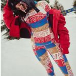 Free People FP Movement Dawn to Dusk Graphic Hoodie & Leggings Base Layer Set Size Medium Photo 2