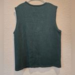 Southern Lady Knit Sweater Vest Size L Green Button up Birds Cardinal Grannycore Size L Photo 3