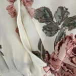 About A Girl  White Floral Lightweight Bomber Jacket Zip Up XL Cottagecore Photo 4