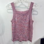 Loft Pullover Sweater Tank Top Ribbed Knit Cropped Fit Pink/Purple Women's MP Photo 3