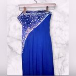 Milano Formals  Women’s Split Lace Strapless Rhinestoned Formal Evening Dress Photo 4