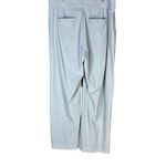 Athleta  Tribeca Light Blue High Waisted Front Pockets Wide Leg Crop Pants 8 Tall Photo 4