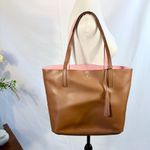 Kate Spade  Ava Reversible Open Tote Pink/ Brown Refined Grain Leather❤️ Photo 3