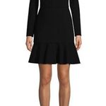 Alice + Olivia Marisela Ruffle Hem Cutout Cocktail Dress Black Size 2 NWOT $350 Photo 5