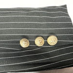 Romeo + Juliet Couture Double Breasted Blazer Size Medium NEW Pinstripe Black Photo 3