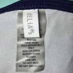 Delia's dELiA*s NAVY BLUE & WHITE BIKINI BOTTOM SIZE XS Photo 3