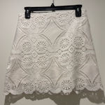 Abercrombie & Fitch White Lace Mini Skirt Photo 0
