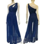 Chiara Boni La Petite Robe Michi Illusion Jumpsuit Arctic Blue Size Medium Photo 6