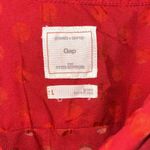 Gap  Fitted Boyfriend Red Button Sheer Shirt(Size Large) Photo 4