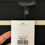 Topshop  Dress Size 10 Sleeveless Mesh Zip Front Black Sporty Stripe New Photo 5