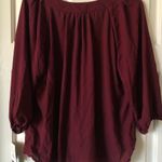 My Michelle Burgundy Blouse Photo 6
