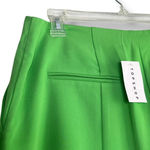 Topshop  pintuck high waist dress pants trousers bright kelly green NWT Photo 4