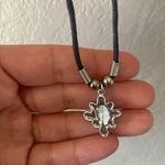 Sarah Coventry Black and Turquoise Necklace Silver Photo 5