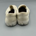 Vans White Distressed Grunge Slip-on Shoes US Unisex Canvas Sneakers 508731 Photo 3