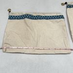 Tory Burch Dust Bags Lot Of 2 in Canvas Drawstring Strap Geometric Trim Charm Photo 4