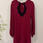 Staud Wine Mini Dress with Black Accents Size XS NWOT Red Photo 0
