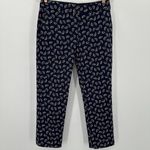 Boden Richmond 7/8‎ Black Swirl Design Career Pants Size 6P Photo 2