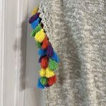 Soft Surroundings  crochet Pullover Tee Rainbow Short Selvee Y2K Gyaru Oversized Photo 4