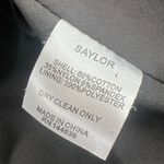 Saylor  Thelma ruffle blazer pintstripe gray sz L Photo 6