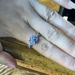 Natural Tanzanite Sterling Silver Ring Size 9.75 Photo 3