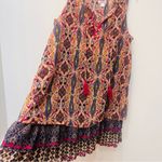 Xhilaration Target floral embroidered tank coverup dress with tassels sz Large Photo 2