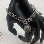 Vintage Sterling Silver Link Bracelet with Iconic Eiffel Tower Charm 8.25 Inch Photo 1