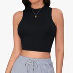 Forever 21 Black high neck cropped tank top  Photo 1