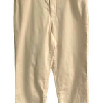 Athleta Sculptek cream high rise stretch denim crop jeans 14 Photo 0