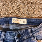 Pistola Womens Distressed Ankle Zipper Skinny Jeans Size 29 Blue Denim Photo 2