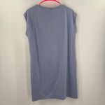 Eileen Fisher  Tunic Top Size Small High Slits Boxy Stretch Blue Lagenlook Cotton Photo 1