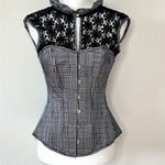 A Corset Story Houndstooth Corset Black Size 6 Photo 1