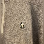 Teddy the Dog Gray Grey 1/4 Zip Long Sleeve Sweater Size XXL Photo 5