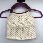 Vintage Hand Made Crocheted Purse Cream Photo 2