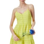 Alice + Olivia FAE SPAGHETTI STRAP MINI DRESS, Lemon Sorbet, Size 4, $395 Photo 2