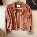 American Eagle Pink Corduroy Jacket Photo 0