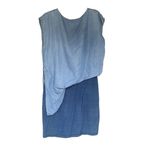 Anthropologie Amado  Women’s Two tone Chambray Mini Dress Casual Size Small Photo 5