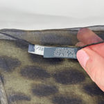 Alexander McQueen Skull Leopard Print Silk Scarf Made in Italy 52" x 52" Photo 5