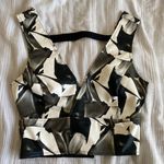 ANGL Faux Leather Crop Top Photo 2