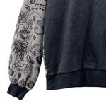 Johnny Was  Floral Wanders Bishop Sleeve Sweatshirt Gray Small Photo 5