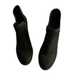 Lucky Brand Western Block Heel Suede Booties Black  Size 7.5 Photo 2