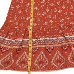 Medium Fall Maxi Dress Long Boho Medium Wrap Dress Cottage Prairie Orange Dress Photo 14